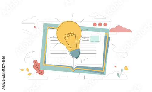 Concepts e-learning. ?nline education at home. online. Self-education.eps