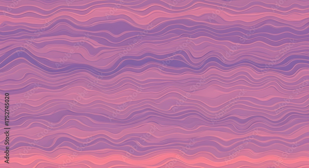 Fototapeta premium A soft, wavy abstract pattern in shades of pink, coral, and purple