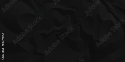 Cardboard black wrap cover crumpled paper background. old paper wrinkle texture pattern. wrinkled arts craft and Seamless crumpled paper.	
