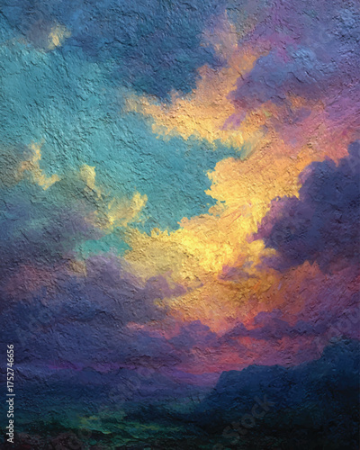 Colorful Cloudscape at Sunset