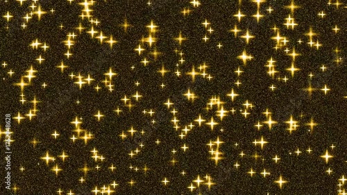 Abstract Magical Glitter Sparkle Stars Shimmering Party Background 