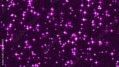 Abstract Magical Glitter Sparkle Stars Shimmering Party Background 