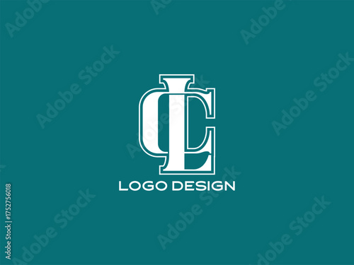 Stylish LC monogram logo design in elegant white outline style for modern corporate and brand identity