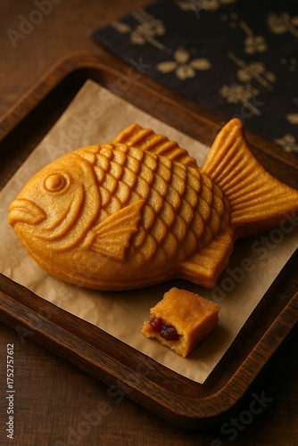 taiyaki japanese fish shaped cake traditional dessert