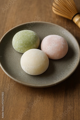 daifuku japanese stuffed mochi traditional dessert