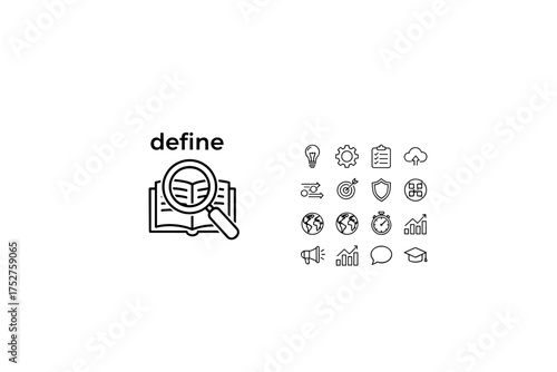 Universally unique identifier UUID. Concept of GUID, hexadecimal code, and data string. Abstract technology background for software development, database, and network security.