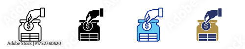 Saving  Icon Set Multiple Style Collection