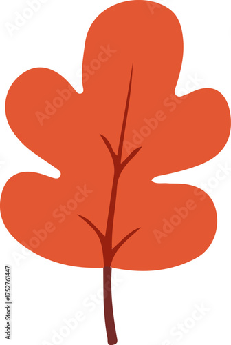 orange leaf painting design for templates.