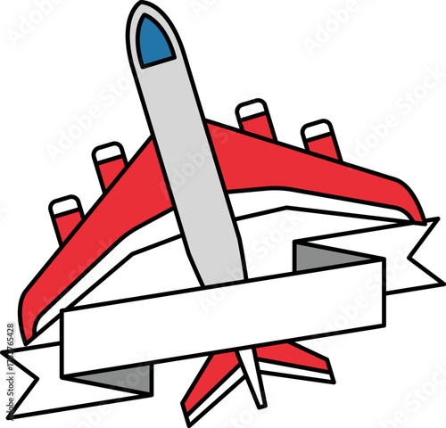 logotype of an isolate Airplanes