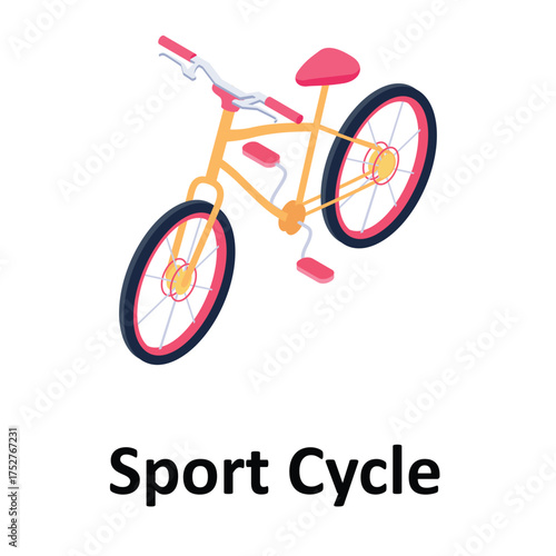 Sport Cycle Vector icon which can easily modify or edit