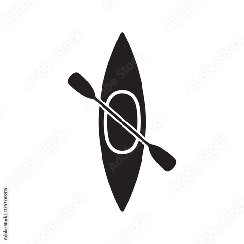 Kayaking and paddle sports icon for outdoor adventures