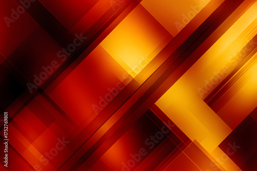 赤と金の幾何学的抽象背景