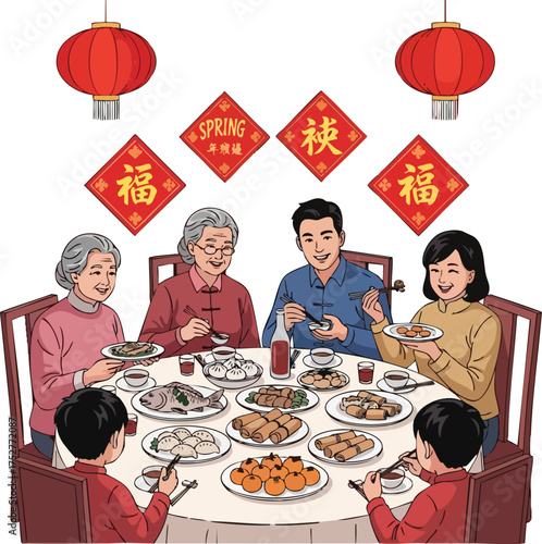 Family Reunion Dinner A Celebration of Togetherness and Tradition.