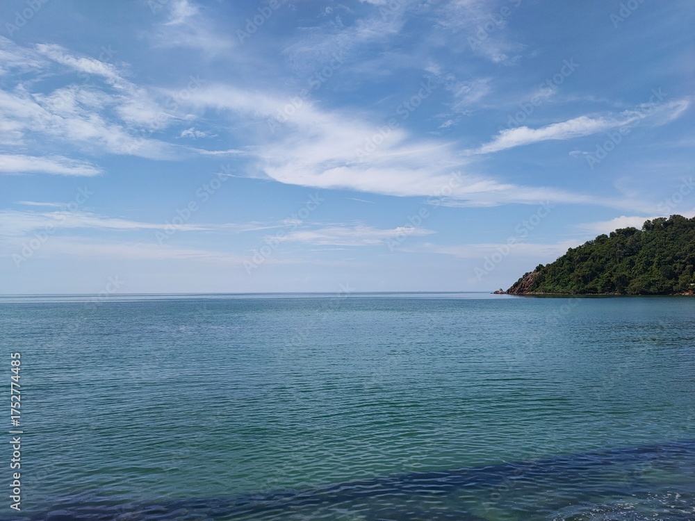 Naklejka premium island in the sea