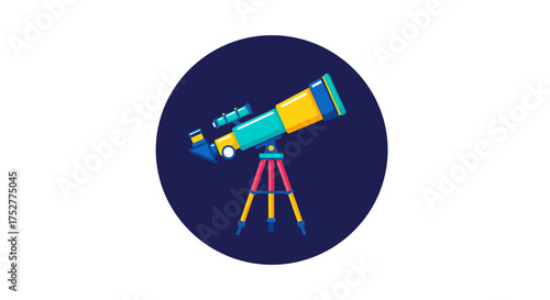 Exploring the vast universe with a powerful telescope on a tripod for astronomical observation.