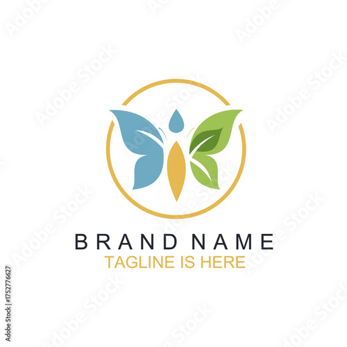 Logo Butterfly Design and Branding Elements