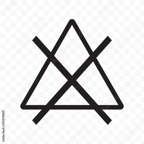 No bleaching icon illustration isolated vector sign symbol.