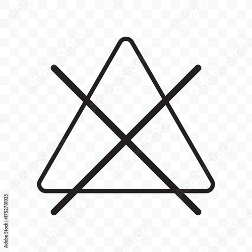 No bleaching icon illustration isolated vector sign symbol.