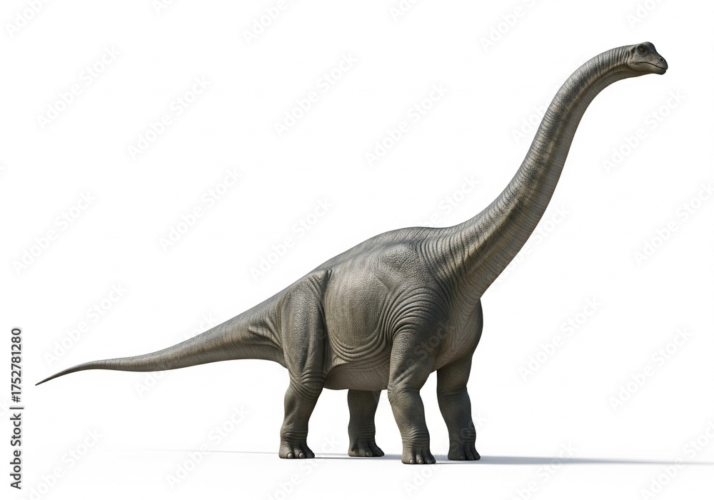 Fototapeta premium Apatosaurus white background