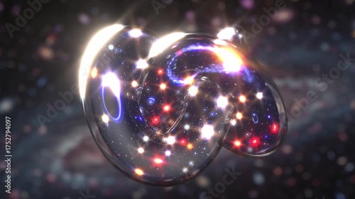 Space Universe bg sky Milky Way black hole able to loop endless 4k