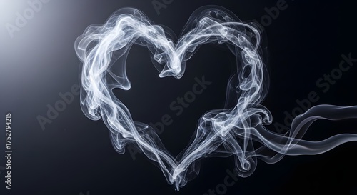 heart made of smoke