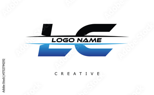 LC Creative Dynamic Logo Design Modern Company Branding Design Creative Monogram Latter Mark.