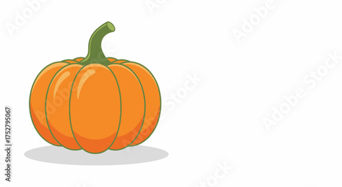 Cartoon Pumpkin Isolated On White Background Illustration Design