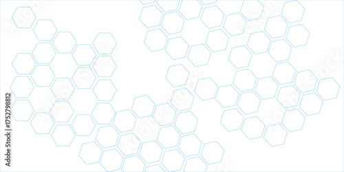 abstract geometric mesh cell texture modern futuristic wallpaper, white 3D render hexagonal geometric structure background. Hexagonal honeycomb pattern background with space for text.
