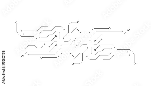 Abstract digital background with technology circuit board texture. Electronic motherboard illustration. Communication and engineering concept. Vector illustration 