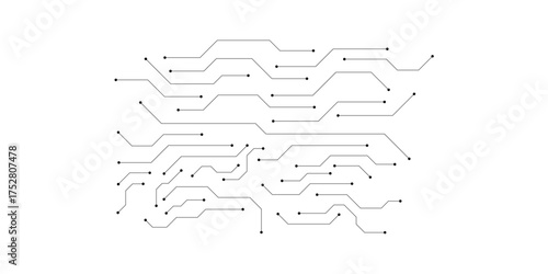 Abstract digital background with technology circuit board texture. Electronic motherboard illustration. Communication and engineering concept. Vector illustration