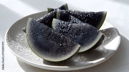 Juicy Black Melon Slices
