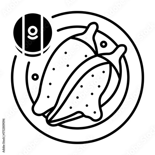 This Chiles rellenos icon is suitable for Mexico Country, etc.