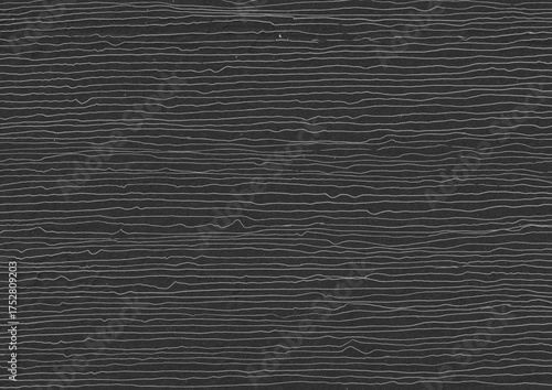 Hand drawn scribble horizontal lines on dark background. Uneven line backdrop template.