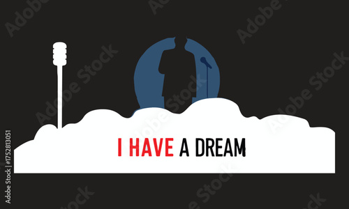 Public Speaker and Audience Illustration