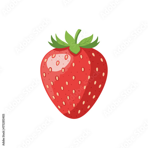 strawberry on white background