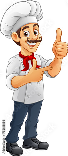 Chef Baker Cook Cartoon Man...