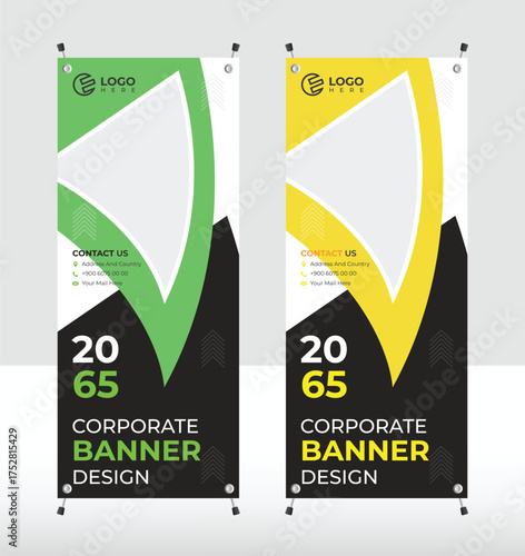 Professional roll up stand banner template design