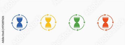 Consistency Icon Set Color Multiple Style Collection