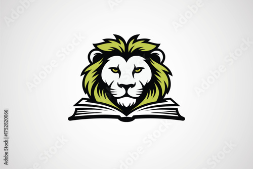 Lion book logo