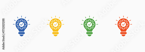 Innovation Icon Set Color Multiple Style Collection