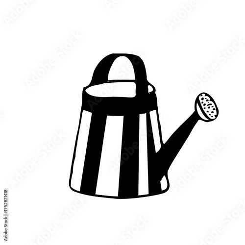 watering can on white background