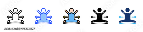 Flexibility Icon Collection With Multiple Styles