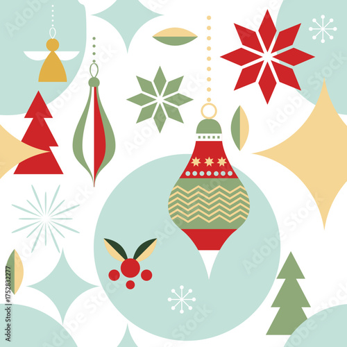 Seamless Christmas pattern, xmas background