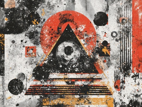 completely crazy album cover key-image for a punk-rock independent band