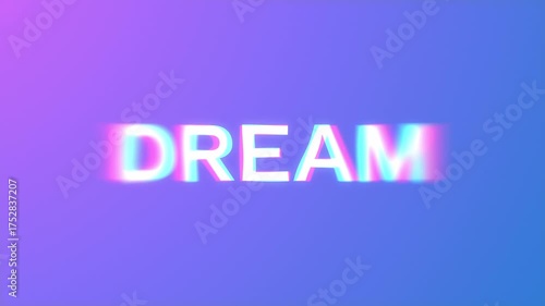 Waving DREAM Typography Animation
