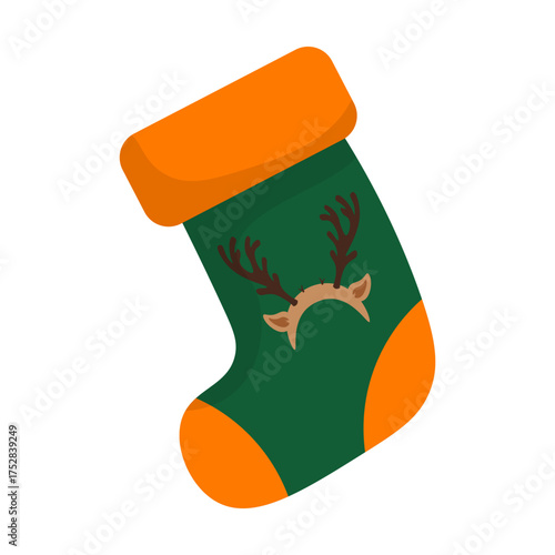 Christmas Sock Illustration
