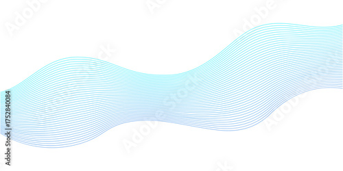 波形の曲線の抽象的な背景素材イラスト