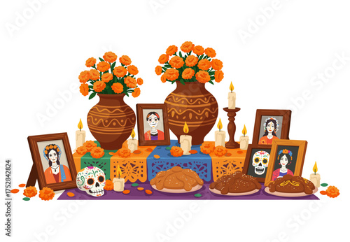 Dia de los Muertos Altar Vibrant Celebration of Life and Remembrance