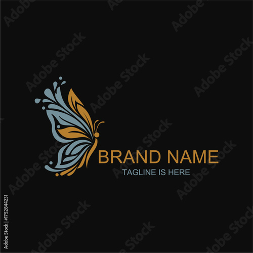 Logo Butterfly Design and Branding Elements