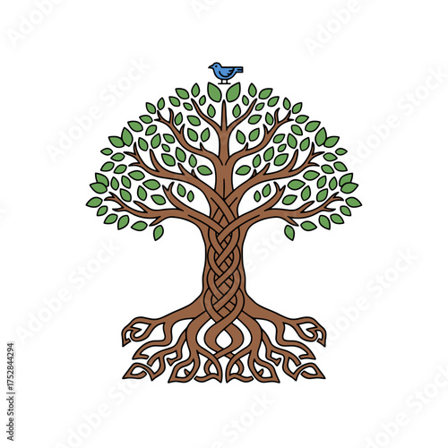 VIking Mythology Tree Design
